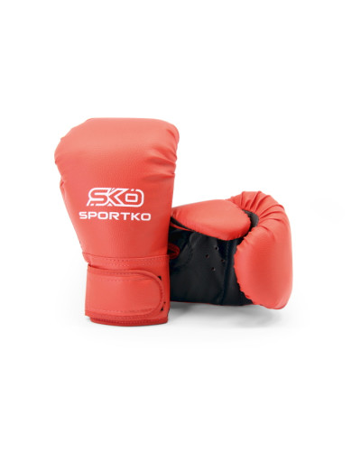 Рукавички боксерські дитячі 8 OZ Sportko 9-13 років колір червоний