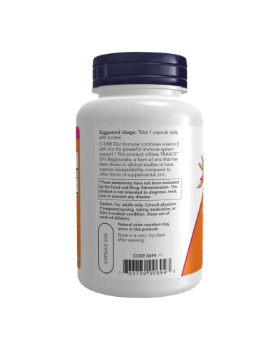 C-1000 Zinc Immune - 180 vcaps