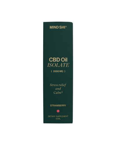 CBD Oil Isolate 2000 mg Strawberry - 10 ml