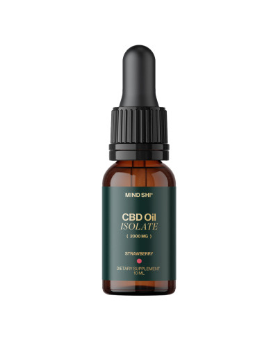 CBD Oil Isolate 2000 mg Strawberry - 10 ml