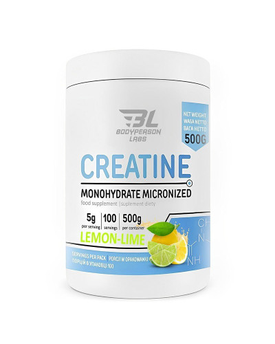 Creatine monohydrate - 500g Lemon Lime