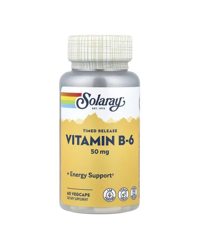 Vitamin B-6 Timed-Release 50mg - 60 vcaps