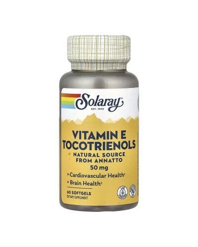 Vitamin E Tocotrienols, Annatto 50mg - 60 softgels (До 10.26)