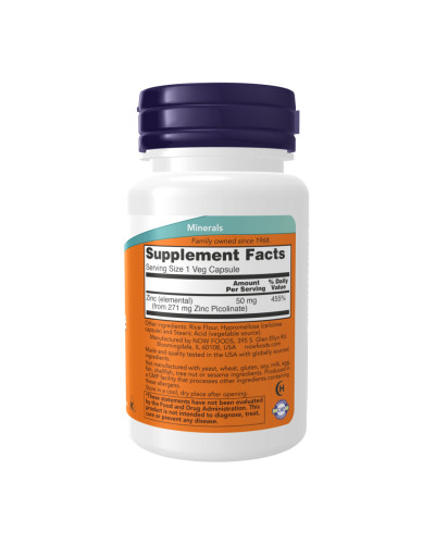 Zinc Picolinate 50 mg - 30 vcaps (Пошкоджена банка)