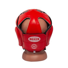 Шолом тренувальний карате BOXER Еліт L шкірвініл 0,8 мм червоний