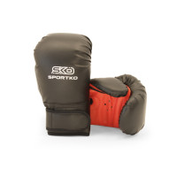 Рукавички боксерські дитячі 8 OZ Sportko 9-13 років колір чорний