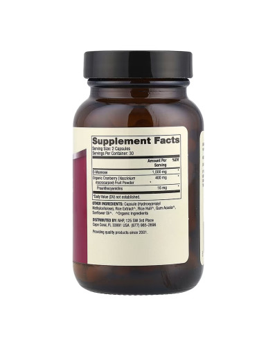 D-Mannose and Cranberry Extract - 60 caps (До 10.26)