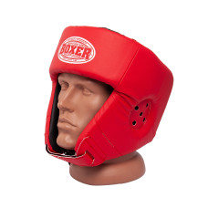 Шолом Боксерський BOXER L шкірвініл 0,6 мм червоний