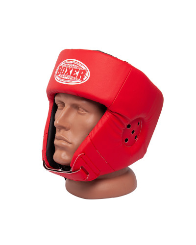 Шолом Боксерський BOXER L шкірвініл 0,6 мм червоний