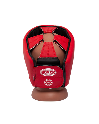 Шолом Боксерський BOXER L шкірвініл 0,6 мм червоний