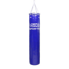 Мішок боксерський Sportko Master PVC з кільцем 140 см синій 30 кг