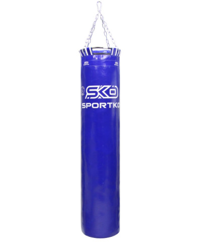 Мішок боксерський Sportko Master PVC з кільцем 140 см синій 30 кг