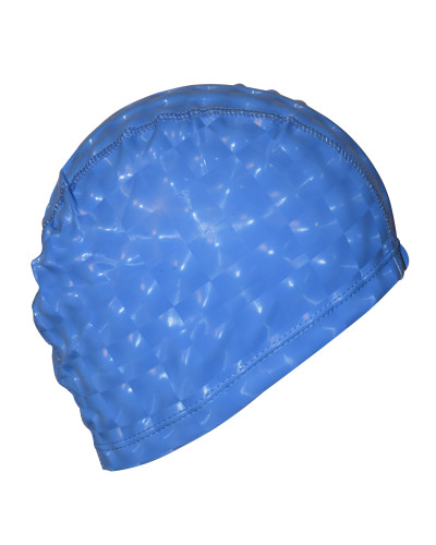 Шапочка для плавання 3D універсальна синя PM-3D-blue
