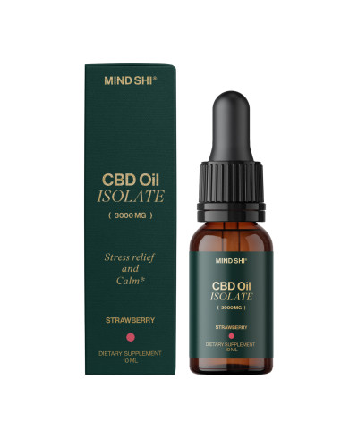 CBD Oil Isolate 3000 mg Strawberry - 10 ml