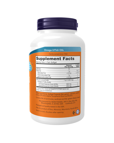 Ultra Omega-3 FO 500/250 Fish Gelatin - 180 Softgels