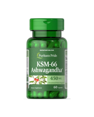 Ашвагандха, Ashwagandha KSM-66 450mg - 60caps