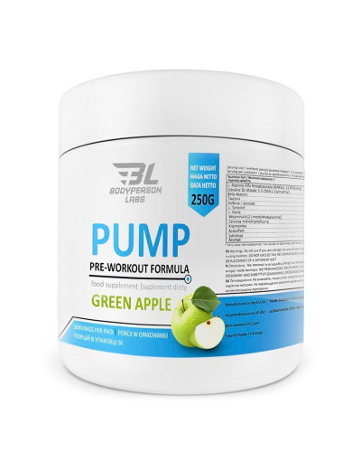 Передтренувальний комплекс, Pre-Workout Formula - 250g Green apple