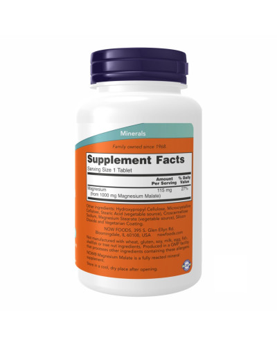 Magnesium Malate 1000mg - 180 tabs