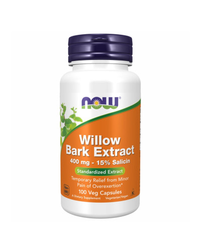 Екстракт кори верби, Willow Bark Extract 400mg - 100 vcaps