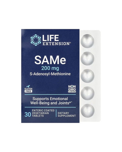 SAMe 200mg - 30 enteric-coated vegetarian tabs