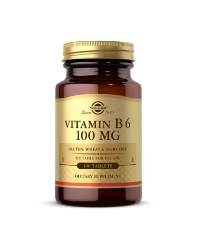 Вітамін Б6, Vitamin B6 100mg - 100 tabs