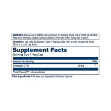 Коензим Q10, Pure CoQ10 30mg - 60 vcaps