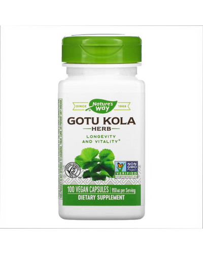 Листя Готу Коли, Gotu Kola Herb - 100 vcaps