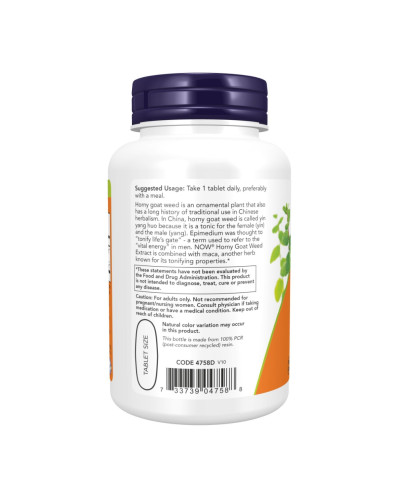 Horny Goat Weed Extract 750 mg - 90 tabs