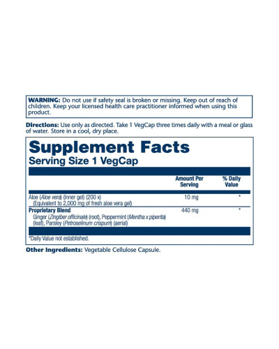 Алое, Aloe Vera Gel 10mg - 100 vcaps