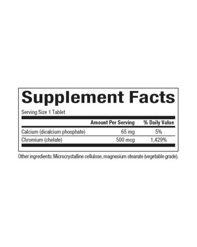 Chromium GTF Chelate 500mcg - 90 tabs