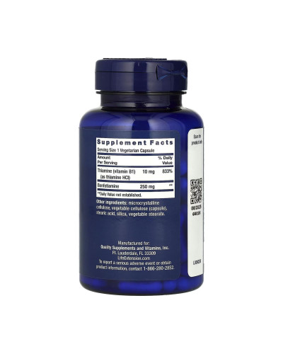 Бенфотіамін, Mega Benfotiamine 250 mg - 120 vcaps