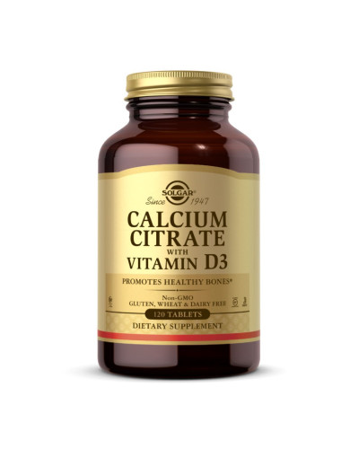 Calcium Citrate with Vitamin D3 - 120 tabs