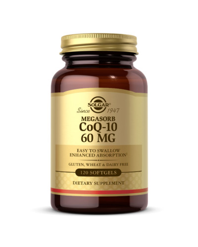 Коензим Q10, Megasorb CoQ-10 60mg - 120 softgels