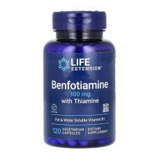 Бенфотіамін з тіаміном, Benfotiamine with Thiamine 100 mg - 120 vcaps