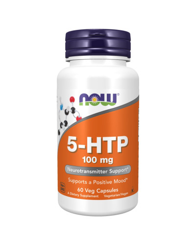 NOW Foods, 5-HTP, 100 мг, 60 вегетаріанських капсул