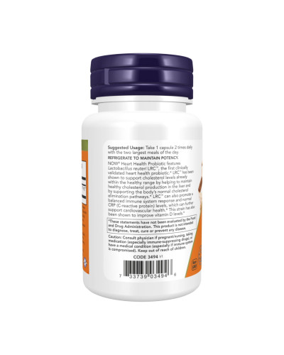 Пробіотик для здоров'я серця, Clinical Heart Health Probiotic - 60 vcaps