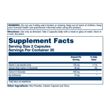 D-глюкарат кальцію, Calcium D-Glucarate 400mg - 60 caps
