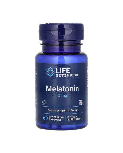 Мелатонін, Melatonin 3 mg - 60 vcaps