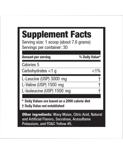 BCAA Powder 12000 - 7.6g Orange Sample