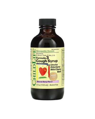 Formula 3 Cough Syrup - 118.5 ml Natural Berry