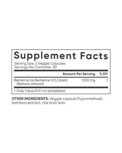 Berberine 500mg - 60 vcaps