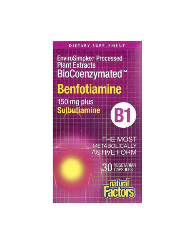 BioCoenzymated Benfotiamine - 30 caps