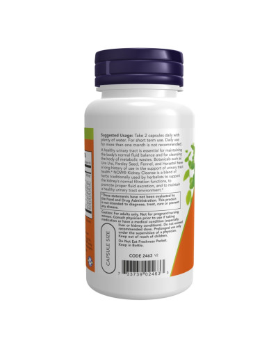 Рослинний комплекс для очищення нирок, Now Foods Kidney Cleanse - 90 vcaps