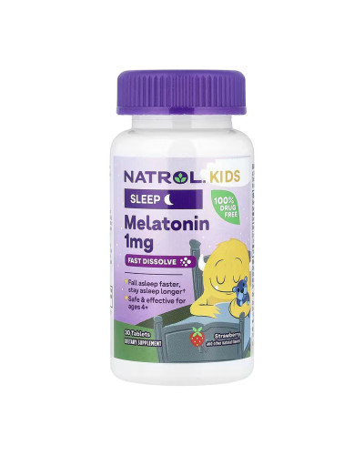 Мелатонін для дітей, Kids Melatonin 1mg - 30 tabs