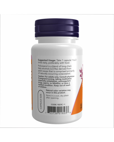 Полікосанол, Policosanol 10mg - 90 veg caps
