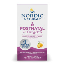 Омега-3 для жінок, Postnatal Omega-3 - 60 softgels