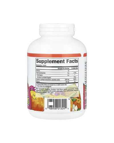 Vitamin C 500 mg - 90 Chewable Wafers Peach Passion Fruit and Mango