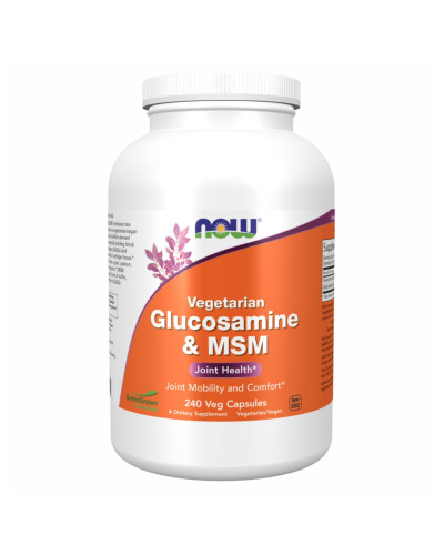 Вегетеріанський глюкозамін та МСМ, Veg Glucosamin & MSM 500/500 - 240 vcaps