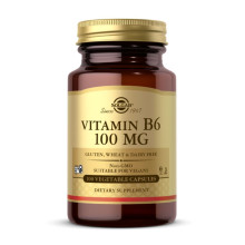 Вітамін Б6, Vitamin B6 100mg - 100 vcaps