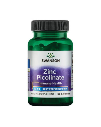 Цинк Піколінат, Zinc Picolinate 22 mg - 60 caps